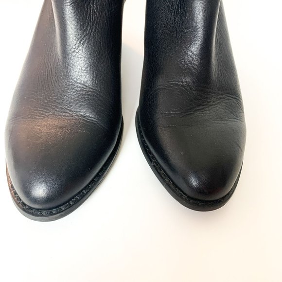 Vionic rory black leather buckle moto boot 6 - Picture 7 of 8